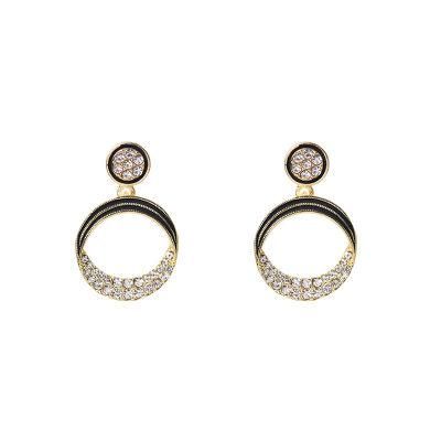 S 925 Earrings Temperament and a Sense of Senior Set Diamond Earrings