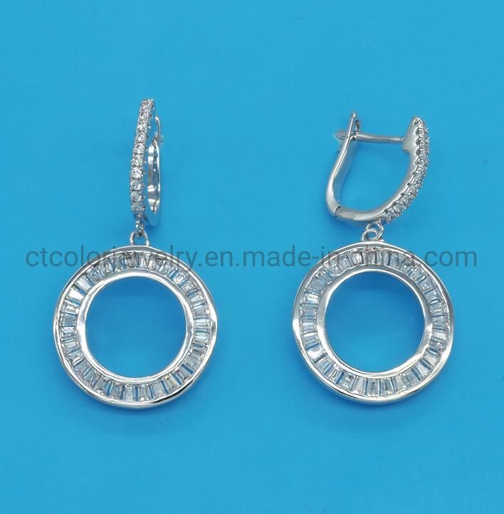 Fashion Jewelry High Quality 18K Gold Plated 925 Sterling Silver Earrings