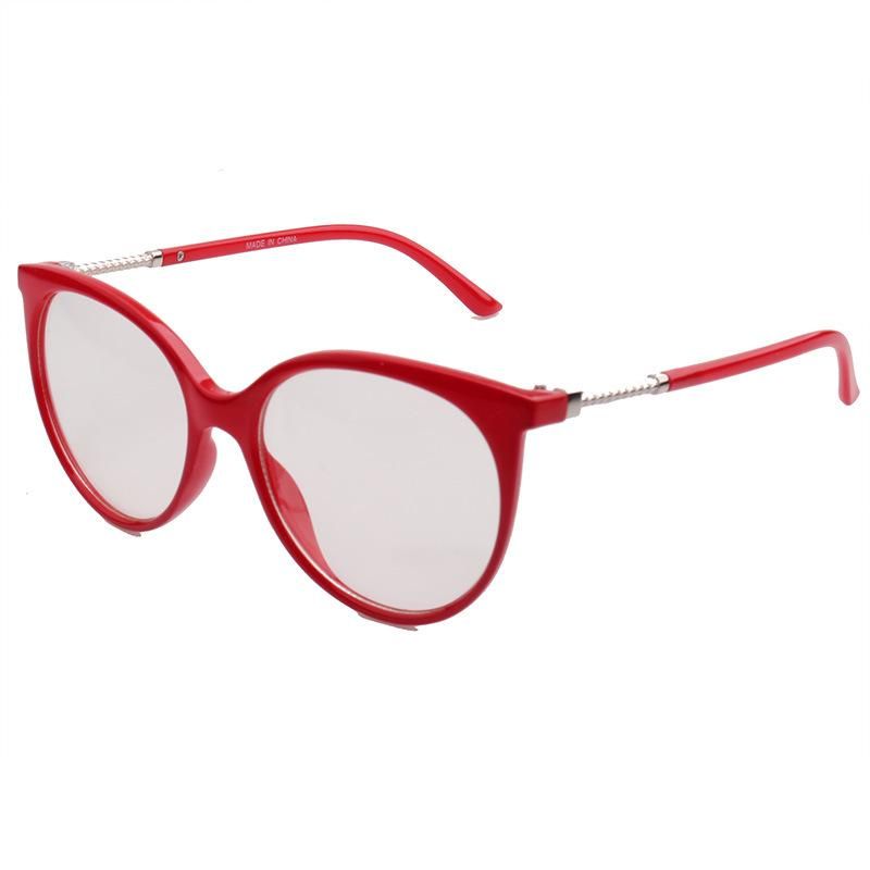 2020 Red Cateye Fashion Sunglasses with Metal