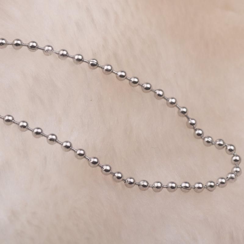 Fashion Gold Plated Stainless Steel Ball Bead Chain Necklace with Beads Matching Connectors