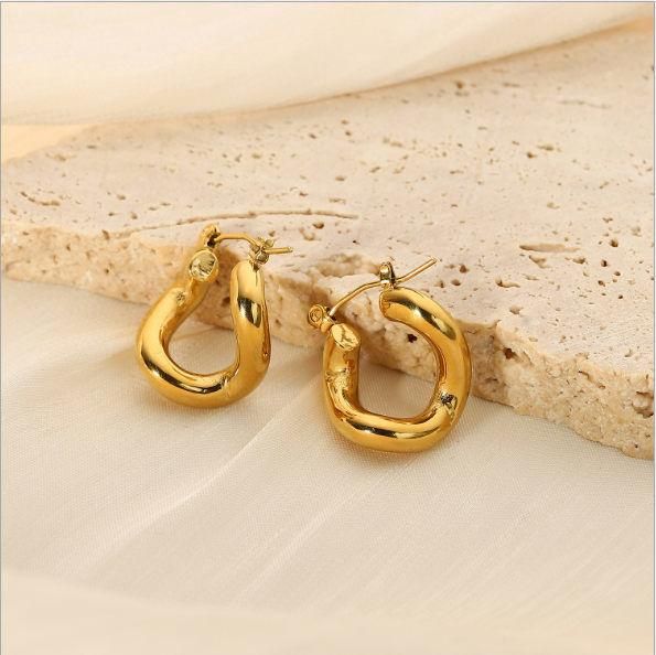 Manufacturer Custom High Quality Jewelry Stainless Steel Hoop Earrings, New Arrivals Christmas Earring Set, Funky Earrings