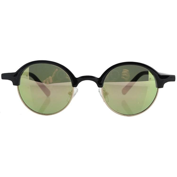 2019 Tiny Vintage Round Black Fashion Sunglasses
