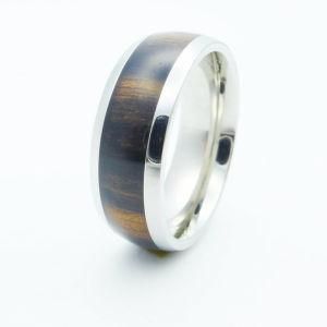 Hot Selling Red Wood Inlay Jewelry Ring