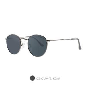 Metal New Fashion Sunglasses, Semi Round Frame M6002-03
