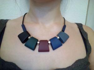 Pendants Colorful Wood Beads Necklace for Women Jewelry Necklace