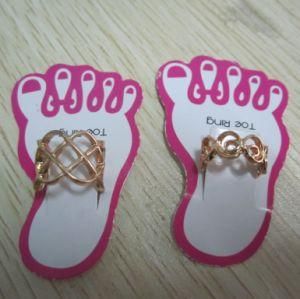 Fashion Zinc Alloy Toe Ring with Foot Card (MTR601)
