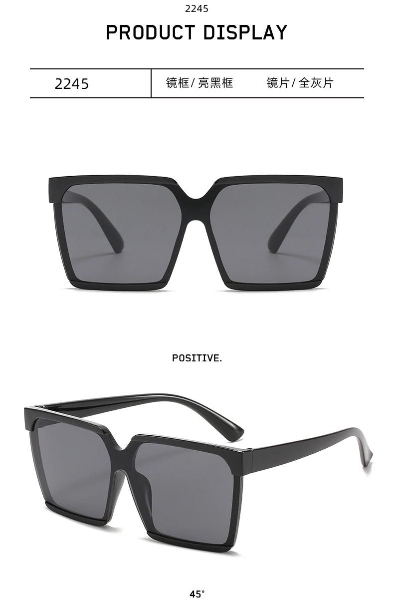 Gradient Color Sunglasses Korean Style Trendy One-Piece Big Frame Sunglasses Women Bright Black Fashion Sunglasses Net Red Same Sunglasses