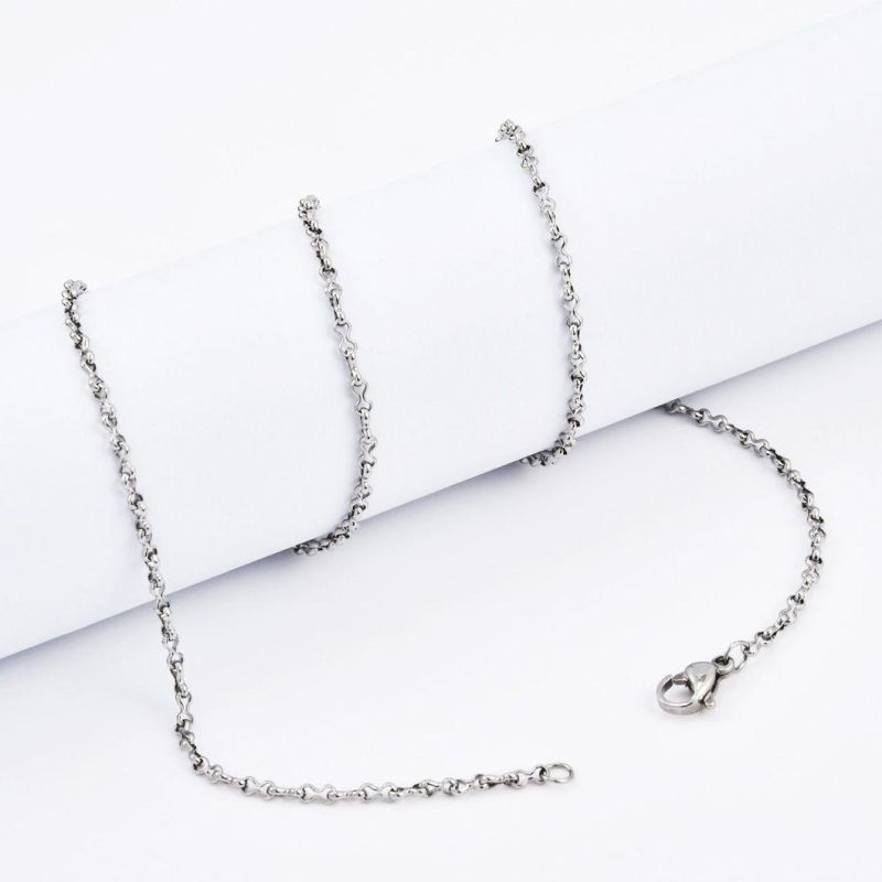 Fashion Accessories Stainless Steel Eight Belcher Chain Necklace