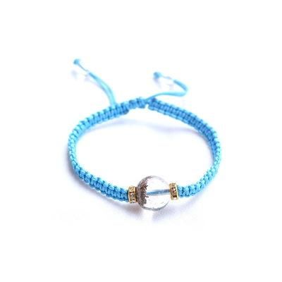 Hand Woven Bracelet Natural Ghost Crystal Treasure Basin Bracelet