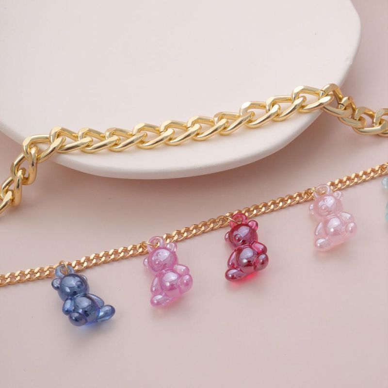 Durable Using Low Price New Type Acrylic Aluminum Chain Anklet Charm Cute Style