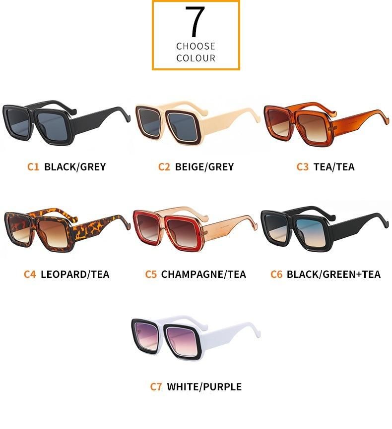 2022 European Style Personality Rock Catwalk Sunglasses UV400 Protection Sunglasses