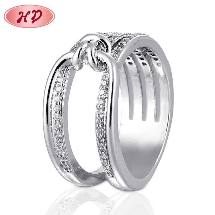 Popular Product Colored Jewelry Wedding Fine Delicate Rainbow Stacking Silver Engagement Rings