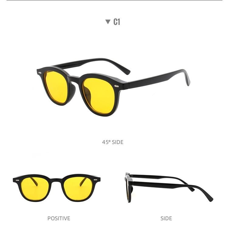 2022 Designer Sun Glasses for Wholesale Women Shades UV400 Oversized Big Round Plastic Sunglasses
