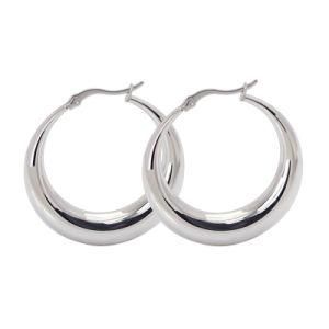 Surgical Stainless Steel Hypoallergenic Large Hoop Cuff Earrings for Women