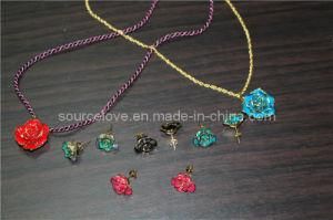 Flower Jewelry, Color Necklaces and Earrings (XL067)