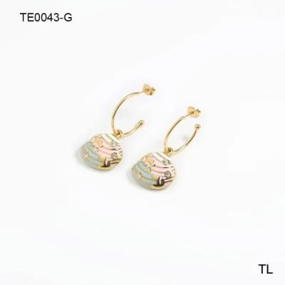 Manufacturer Gold Plated Fashion Jewelry OEM High Quality Waterproof Fashion Earrings jewellery Trendy Chunky Earrings Drop Earring