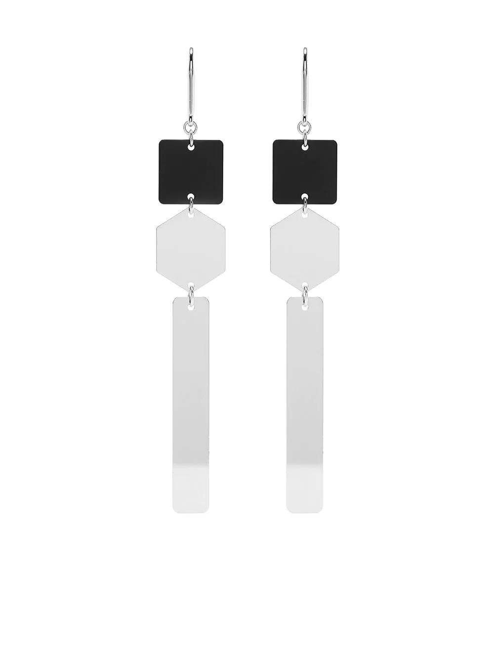 Fashion Personality Rectangular Dangle Earrings Jewelry