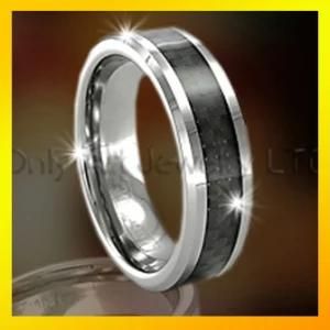 black tungsten carbide band for men fashion jewelry style