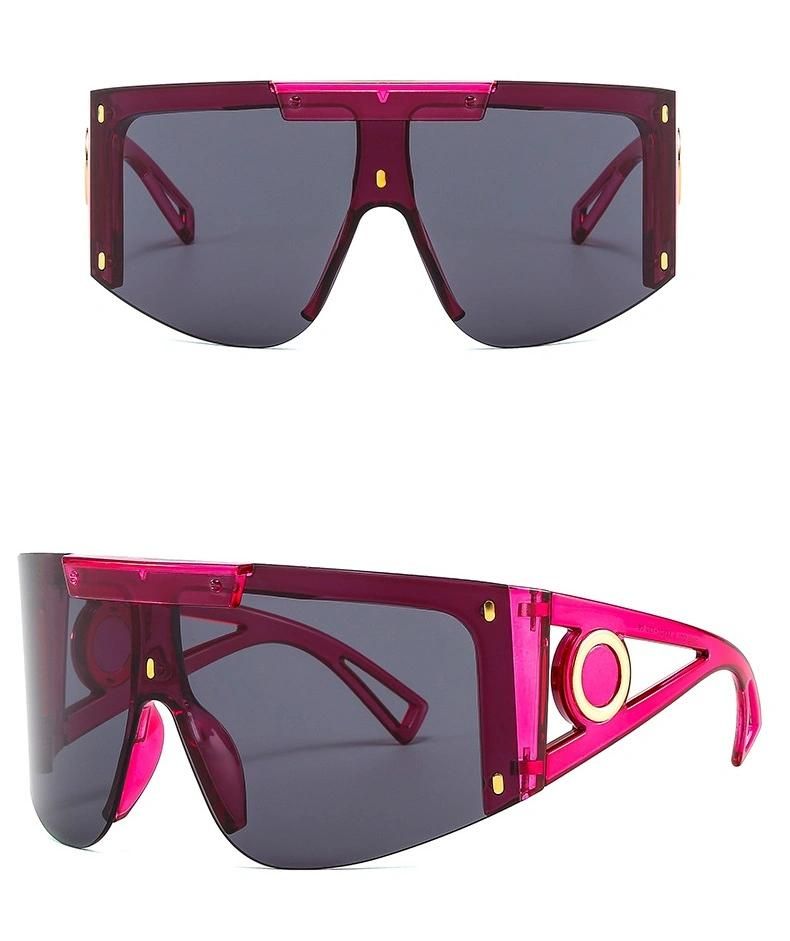 New Style Big Frame One-Piece Goggles Windproof Sand Sports Sunglasses Personalized Face Mask Sunglasses