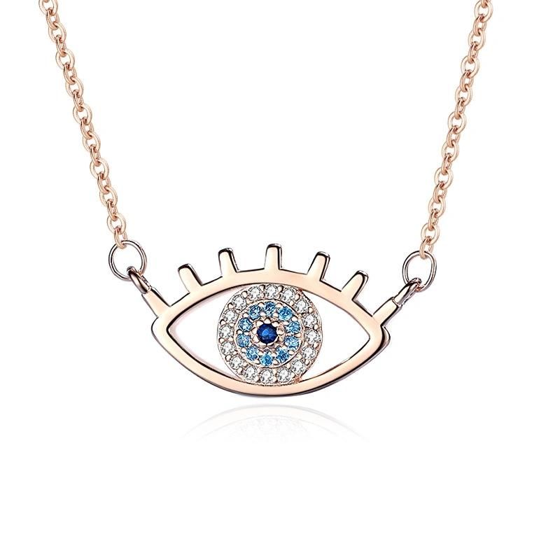 S925 Sterling Silver Devil′ S Eye Fashion Eye Clavicle Chain