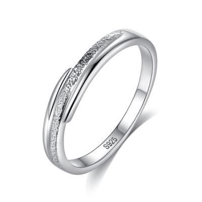 Minimalist Style Couple Sterling Sliver 925 Ring for Unisex