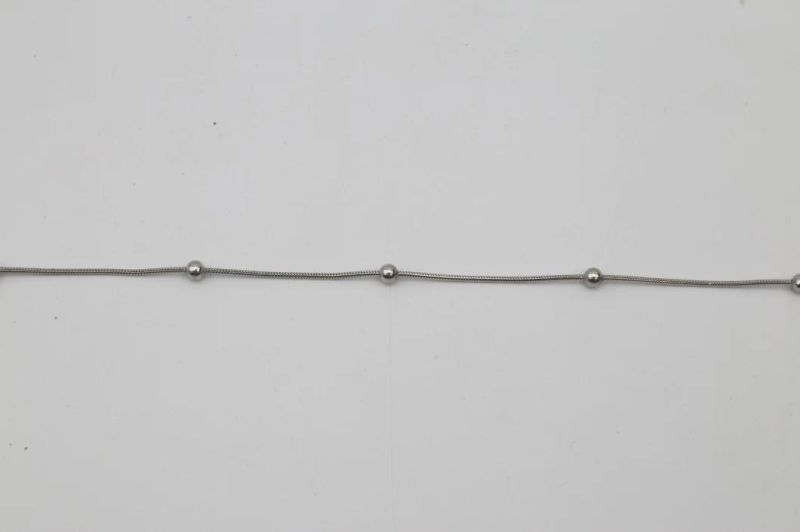 Stainless Steel Round Snake Chain with Ball for Fashion Jewelry