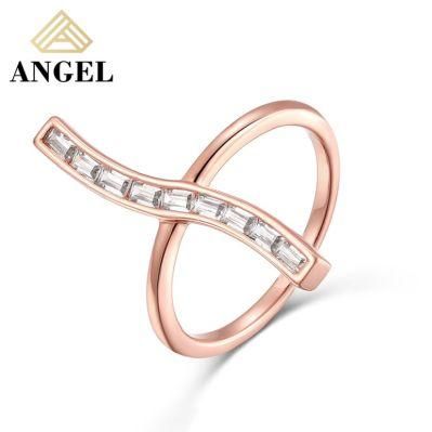 Fashion Jewelry Fashion Accessories Hip Hop Jewellery Factory Wholesale Cubic Zirconia Moissanite Trendy Ring