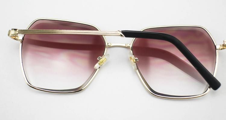 Contract Custom Logo Ready Metal Frame Women Sunglasses