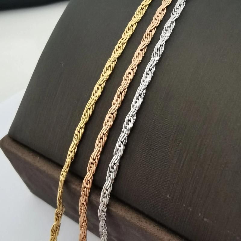 Custom Jewelry Fashion Necklace French Rope Chain