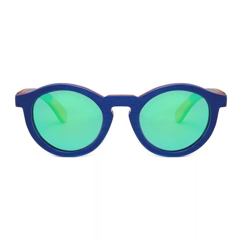 Trend Kids Mirror Custom Logo Bamboo Wooden Sunglasses