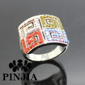 Square Style Crystal Fashion Ring