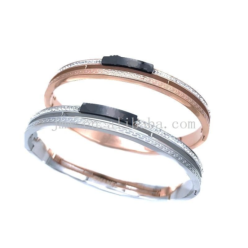 New High Quality 8mm Stainless Steel Zircon Bracelet for Men and Women CZ Bracelet Chilled