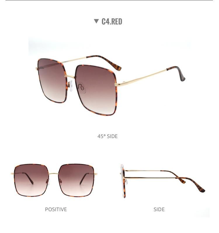 2022 New Fashion Sunglasses UV400 Oversized Classic Design Glasses Big Frame
