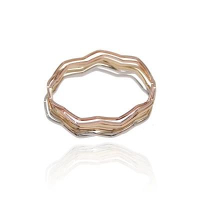 Tricolor Gold Plated Fashion Feminine Charm Bracelet