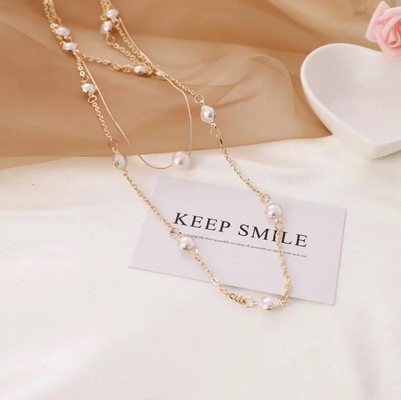 Pearl Versatile Choker Necklace Set for Women with Multiple Layers