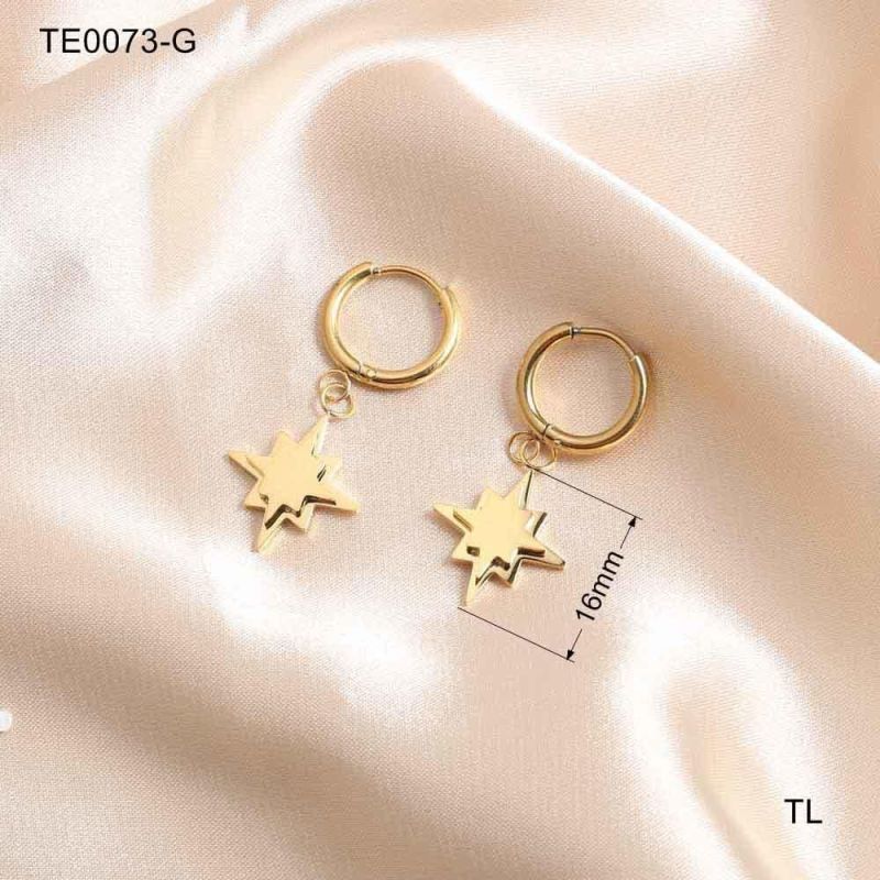 Manufacturer Custom Fashion Jewelry High Quality Jewelry Tarnish Free Water Resistant Hoop Earring Luxury Women Gold jewellery