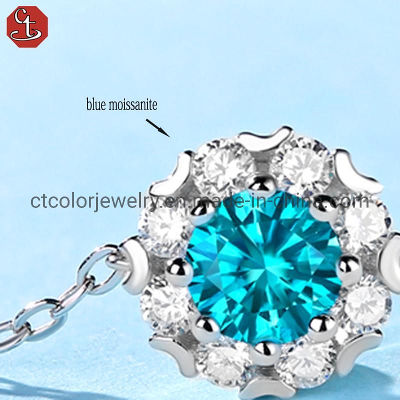 925 Sterling Silver Charm Moissanite diamond bracelet Fashion Jewelry Bracelet for Women