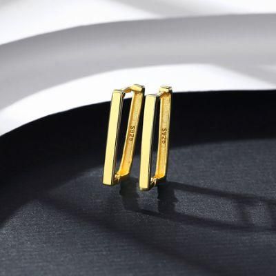 Girls Sterling Silver Earring Gold Plated Ear Stud