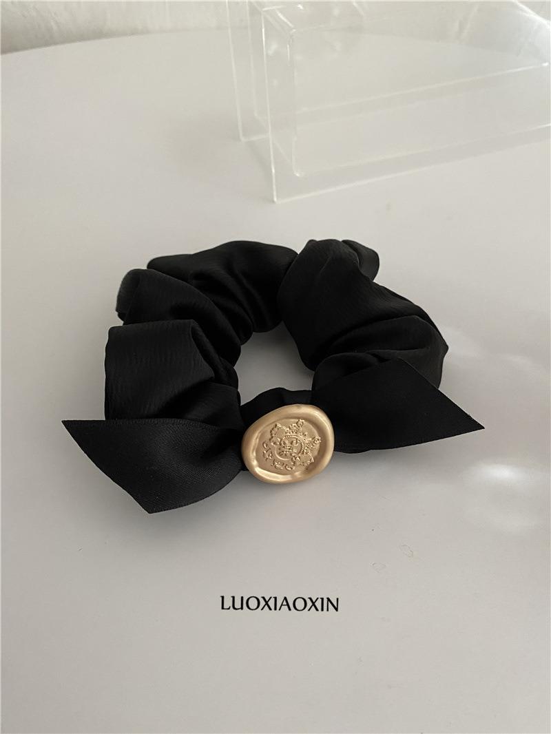Fashion Jewelry Black Handmade Bow Hairband Hair Rope Headpiece