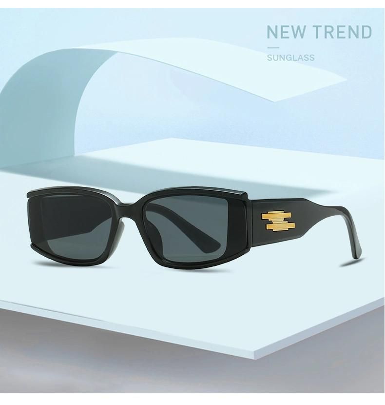 Sunglasses for New Square Retro Sunglasses Female Jelly Color Ocean Piece Cross-Border Sunglasses