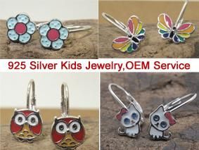 925 Silver Jewelry Latest Animal Hoop Earrings for Kids &amp; Childrens Perfect Christmas Gift MOQ 30PCS