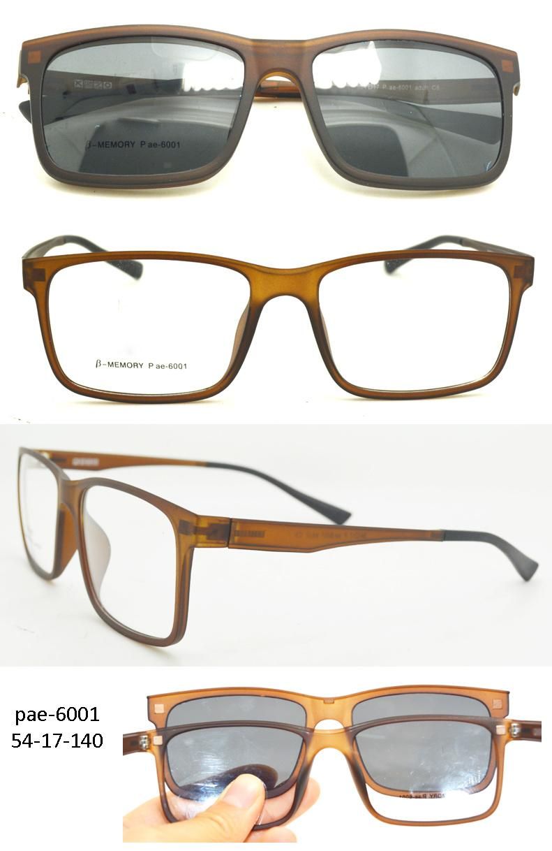 β -Ultem Clip on Sunglasses Magnatic Sunglasses Eyeglasses Function Sunglasses Visor Summer Sunglasses (7019-6002)