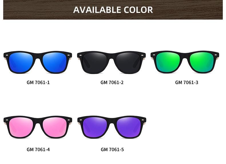 Fashion Wooden Frame Sunglasses Unisex Custom Polarized Wooden High Quality Sun Glasses Sunglasses