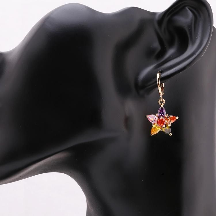Rose Gold Fashion Jewelry Set with Earring Necklace