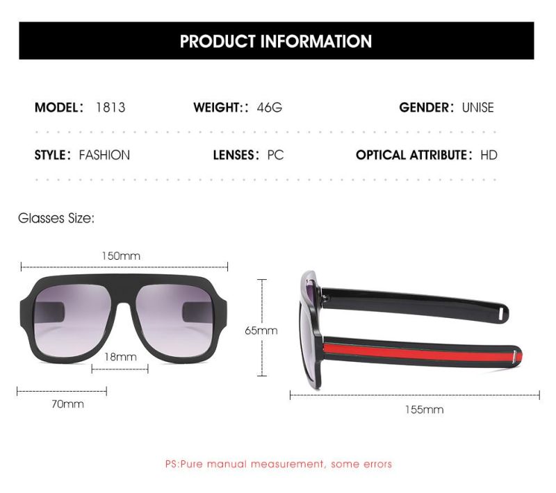 2020 New Design Oversize Square Sunglasses