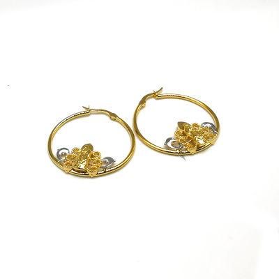 European Popular Fashion Jewelry Sterling Silver 18K Gold Style Earrings