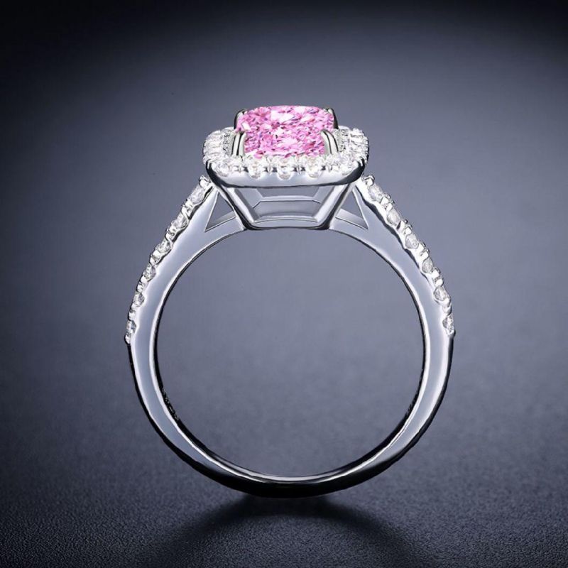 Fashion Jewelry Simulated Fancy Diamond Ring in 925 Sterling Silver