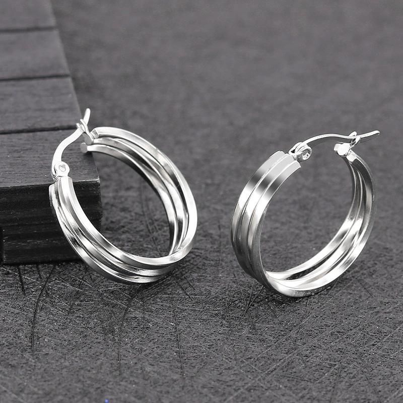 Manufacturer Custom Fashion Jewelry High Quality Waterproof Top Ranking Women Earring 316L Stainless Steel Jewelry