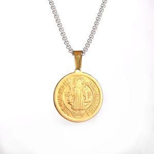 Fashion Jewelry Priest Pendant in Stainless Steel with Gold Plating