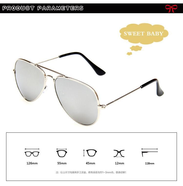 3025 Little Boys Girls Pilot Sunglasses Designer Fashion Children Sun Glasses